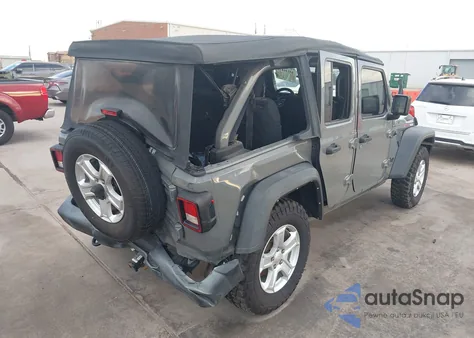 2021 Jeep Wrangler Unlimited Sport S 4X4 from USA, damaged, VIN 1C4HJXDN9MW832583